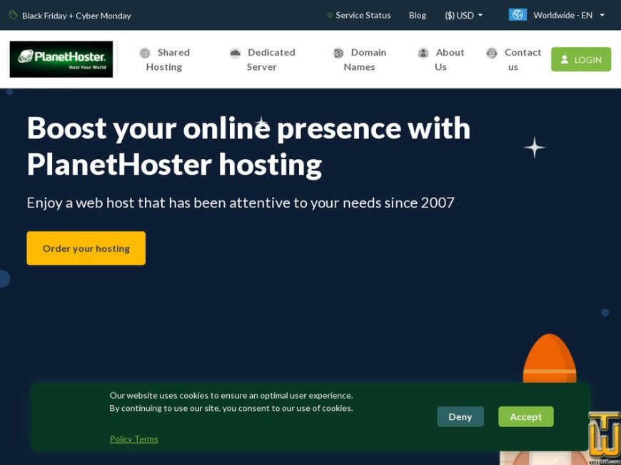 Planet Hoster reviewed by -anonymous- ( yusupovnodir987@g... ) , Rating 10 out of 10