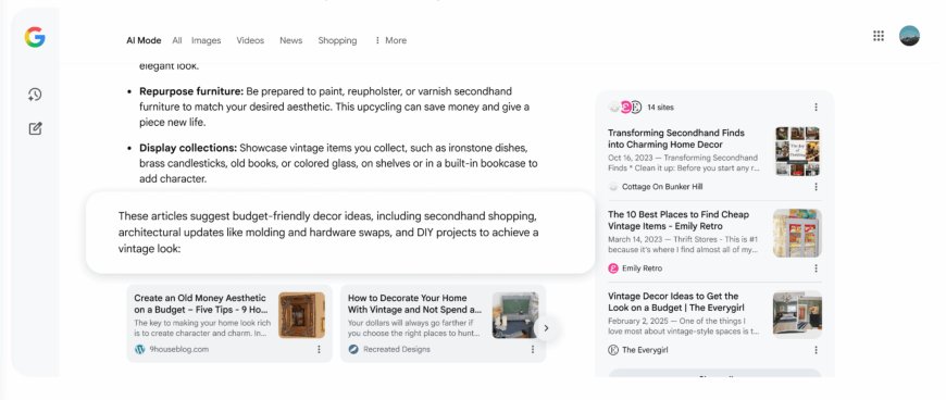 Google updates links in AI Mode and expands Web Guide test in all tab
