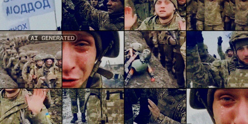 As war with Russia drags on, ultrarealistic AI videos attempt to portray Ukrainian soldiers in peril