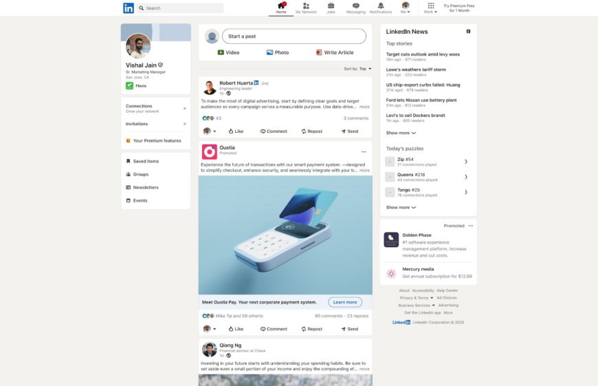 LinkedIn opens up top-of-feed Reserved Ads to all managed advertisers