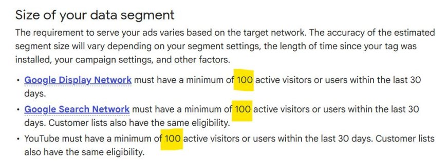 Google lowers audience size limits across Ads
