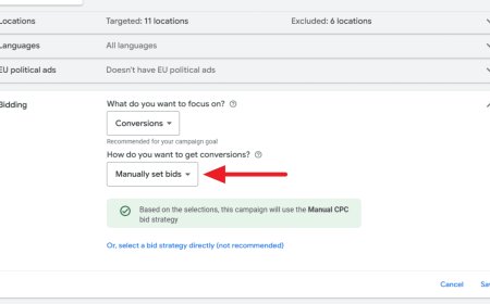Google Ads makes Manual CPC easier to find