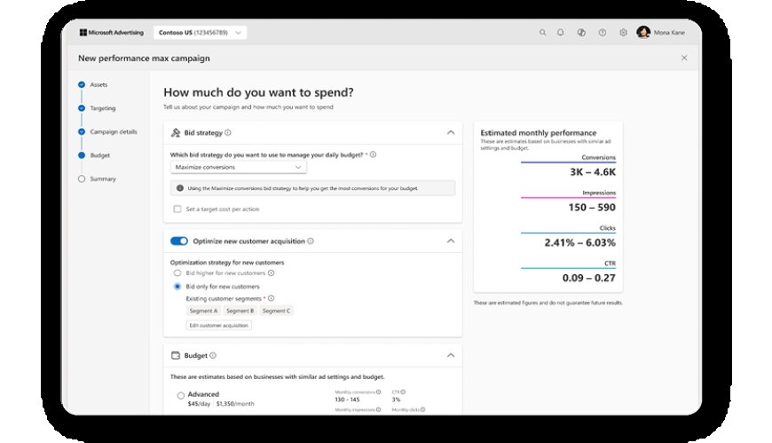 Microsoft adds new customer acquisition goals and deeper visibility to PMax