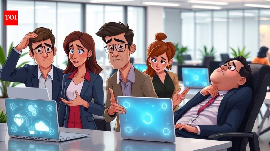 AI at work: Adoption outpaces employee training; majority feel unprepared for role changes - The Times of India