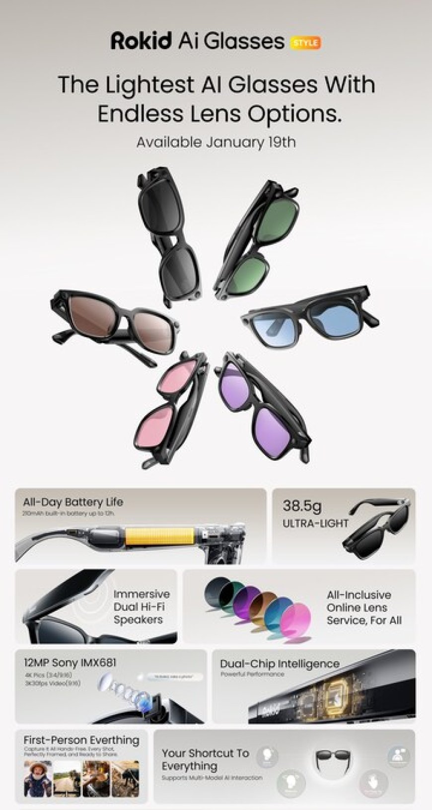 Rokid Ai Glasses Style Now Available Globally